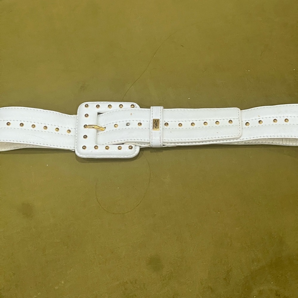 YSL kidskin and grommet belt - Picture 4 of 15